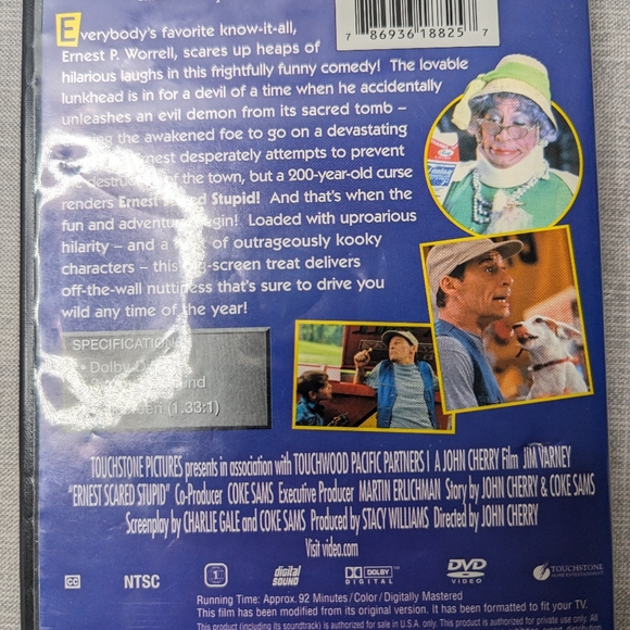 Ernest Scared Stupid DVD 2002 Pumpkin Halloween Funny Jim Varney Film English - Picture 3 of 6